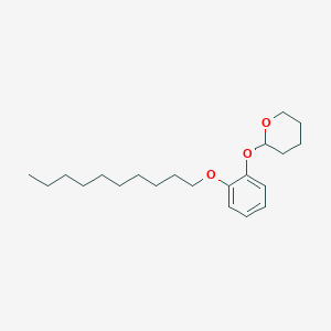 molecular formula C21H34O3 B14277834 2-[2-(Decyloxy)phenoxy]oxane CAS No. 139394-72-2
