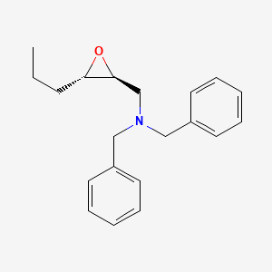 molecular formula C20H25NO B14277860 N,N-dibenzyl-1-[(2S,3S)-3-propyloxiran-2-yl]methanamine CAS No. 156574-32-2