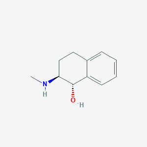 molecular formula C11H15NO B14277887 (1S,2S)-2-(Methylamino)-1,2,3,4-tetrahydronaphthalen-1-ol CAS No. 169106-12-1