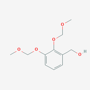 molecular formula C11H16O5 B14277894 Benzenemethanol, 2,3-bis(methoxymethoxy)- CAS No. 150092-79-8