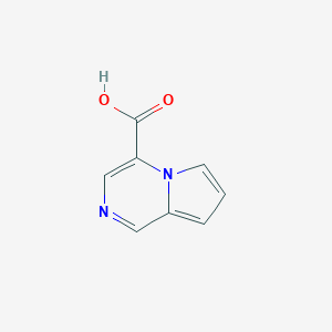 molecular formula C8H6N2O2 B142779 Pyrrolo[1,2-a]pyrazine-4-carboxylic acid CAS No. 158945-91-6