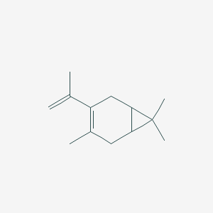 molecular formula C13H20 B14277952 Bicyclo[4.1.0]hept-3-ene, 3,7,7-trimethyl-4-(1-methylethenyl)- CAS No. 161395-29-5