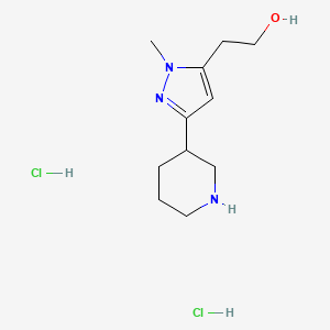 2-(2-Methyl-5-piperidin-3-yl-2H-pyrazol-3-yl)-ethanol dihydrochloride