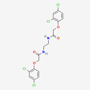 molecular formula C18H16Cl4N2O4 B14278038 Acetamide, N,N'-1,2-ethanediylbis[2-(2,4-dichlorophenoxy)- CAS No. 141776-92-3