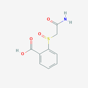 2-(Carbamoylmethanesulfinyl)benzoic acid