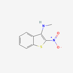 molecular formula C9H8N2O2S B14278067 N-Methyl-2-nitro-1-benzothiophen-3-amine CAS No. 132715-18-5