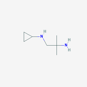 molecular formula C7H16N2 B1427815 N-(2-amino-2-methylpropyl)cyclopropanamine CAS No. 1247812-41-4