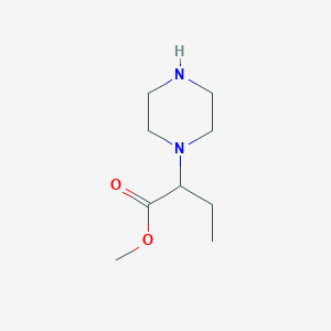 Methyl 2-(piperazin-1-yl)butanoate