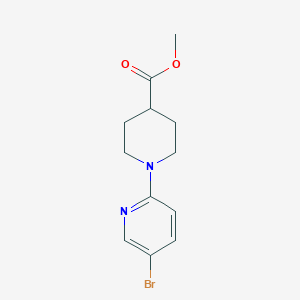 molecular formula C12H15BrN2O2 B1427823 Methyl 1-(5-bromopyridin-2-yl)piperidine-4-carboxylate CAS No. 1289027-00-4