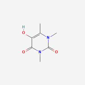 molecular formula C7H10N2O3 B14278230 2,4(1H,3H)-Pyrimidinedione, 5-hydroxy-1,3,6-trimethyl- CAS No. 135304-82-4