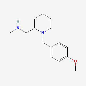 molecular formula C15H24N2O B1427826 [1-(4-Methoxy-benzyl)-piperidin-2-ylmethyl]-methyl-amine CAS No. 1284482-57-0