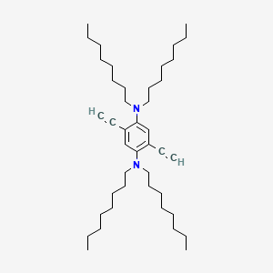 molecular formula C42H72N2 B14278264 2,5-Diethynyl-N~1~,N~1~,N~4~,N~4~-tetraoctylbenzene-1,4-diamine CAS No. 159452-53-6