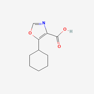 molecular formula C10H13NO3 B1427827 5-Cyclohexyloxazole-4-carboxylic acid CAS No. 1226165-87-2