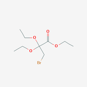 molecular formula C9H17BrO4 B142783 乙基3-溴-2,2-二乙氧基丙酸酯 CAS No. 79172-42-2
