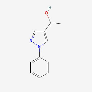 molecular formula C11H12N2O B1427833 1-(1-苯基-1H-吡唑-4-基)乙醇 CAS No. 104216-04-8