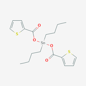 molecular formula C18H24O4S2Sn B14278331 Dibutylbis[(thiophene-2-carbonyl)oxy]stannane CAS No. 131146-55-9