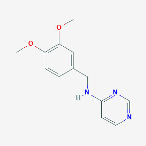 N-[(3,4-dimethoxyphenyl)methyl]pyrimidin-4-amine
