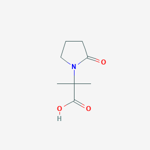 molecular formula C8H13NO3 B1427835 2-Methyl-2-(2-oxopyrrolidin-1-yl)propionic acid CAS No. 664305-21-9