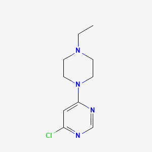 molecular formula C10H15ClN4 B1427837 4-Chloro-6-(4-ethylpiperazin-1-yl)pyrimidine CAS No. 1247461-83-1