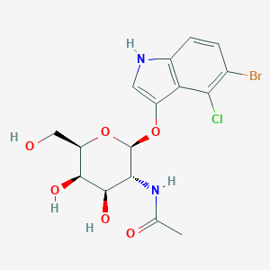 molecular formula C16H18BrClN2O6 B142784 5-Bromo-4-chloro-3-indolyl-N-acetyl-beta-D-galactosaminide CAS No. 129572-48-1