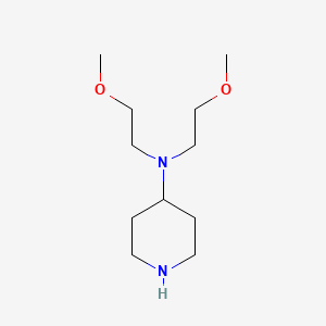 molecular formula C11H24N2O2 B1427840 N,N-bis(2-methoxyethyl)piperidin-4-amine CAS No. 1181375-57-4