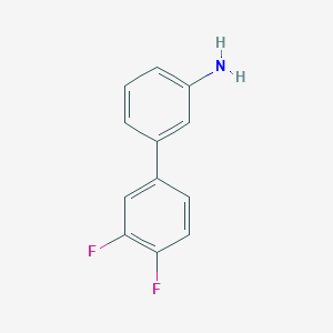 molecular formula C12H9F2N B1427842 [1,1'-Biphenyl]-3-amine, 3',4'-difluoro- CAS No. 866108-75-0
