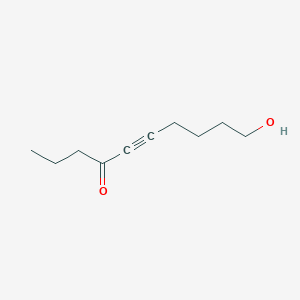 molecular formula C10H16O2 B14278445 10-Hydroxydec-5-YN-4-one CAS No. 137649-04-8