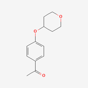 molecular formula C13H16O3 B1427846 1-[4-(Oxan-4-yloxy)phenyl]ethan-1-one CAS No. 1207869-68-8