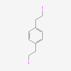 molecular formula C10H12I2 B14278466 Benzene, 1,4-bis(2-iodoethyl)- CAS No. 130800-03-2