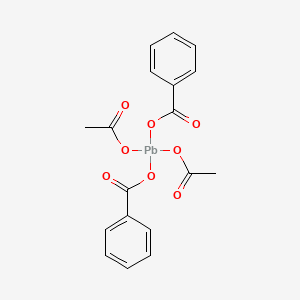 molecular formula C18H16O8Pb B14278505 Bis(acetyloxy)[bis(benzoyloxy)]plumbane CAS No. 163316-21-0