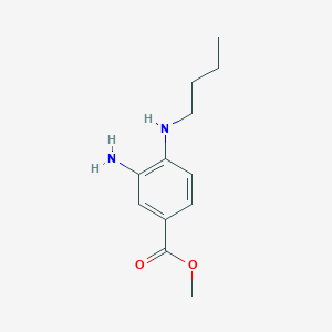 molecular formula C12H18N2O2 B1427851 Methyl 3-amino-4-(butylamino)benzoate CAS No. 475489-75-9