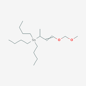 molecular formula C18H38O2Sn B14278517 Tributyl[4-(methoxymethoxy)but-3-EN-2-YL]stannane CAS No. 136981-88-9