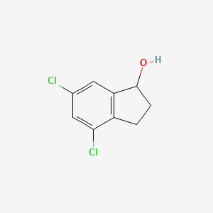 molecular formula C9H8Cl2O B1427856 4,6-dichloro-2,3-dihydro-1H-inden-1-ol CAS No. 1188143-94-3