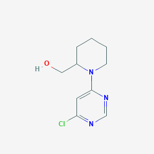 molecular formula C10H14ClN3O B1427857 [1-(6-Chloropyrimidin-4-yl)piperidin-2-yl]methanol CAS No. 1247580-97-7