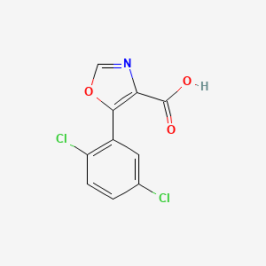 molecular formula C10H5Cl2NO3 B1427860 5-(2,5-Dichlorophenyl)oxazole-4-carboxylic acid CAS No. 1249213-48-6