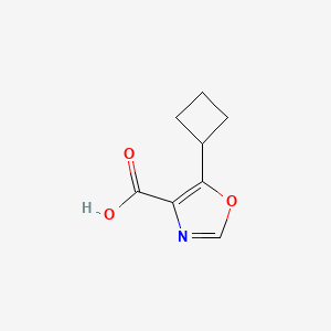 molecular formula C8H9NO3 B1427861 5-Cyclobutyl-1,3-oxazole-4-carboxylic acid CAS No. 1083274-51-4