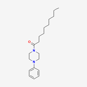 molecular formula C20H32N2O B14278645 Piperazine, 1-(1-oxodecyl)-4-phenyl- CAS No. 150558-02-4