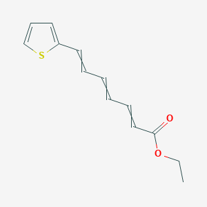molecular formula C13H14O2S B14278649 Ethyl 7-(thiophen-2-yl)hepta-2,4,6-trienoate CAS No. 134987-94-3