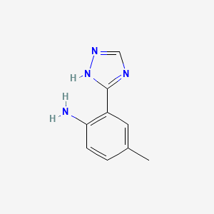 4-methyl-2-(1H-1,2,4-triazol-3-yl)aniline