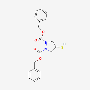 molecular formula C19H20N2O4S B14278713 Dibenzyl 4-sulfanylpyrazolidine-1,2-dicarboxylate CAS No. 128225-53-6