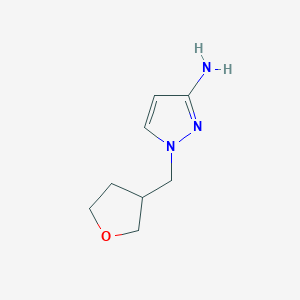 molecular formula C8H13N3O B1427875 1-[(氧杂环丙烷-3-基)甲基]-1H-吡唑-3-胺 CAS No. 1248173-28-5