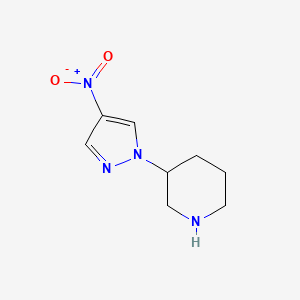 3-(4-nitro-1H-pyrazol-1-yl)piperidine