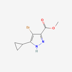 methyl 4-bromo-3-cyclopropyl-1H-pyrazole-5-carboxylate