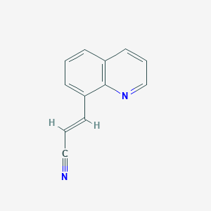3-(Quinolin-8-yl)prop-2-enenitrile