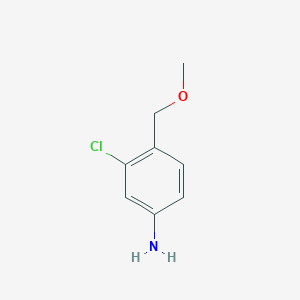molecular formula C8H10ClNO B1427896 3-Chloro-4-(methoxymethyl)aniline CAS No. 1249156-97-5