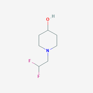 molecular formula C7H13F2NO B1427897 1-(2,2-Difluoroethyl)piperidin-4-ol CAS No. 1248029-58-4