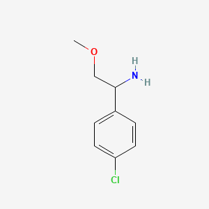 molecular formula C9H12ClNO B1427901 1-(4-氯苯基)-2-甲氧基乙胺 CAS No. 391233-75-3