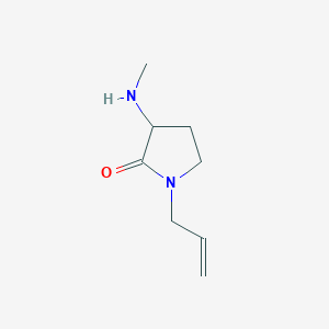 molecular formula C8H14N2O B1427904 3-(Methylamino)-1-(prop-2-en-1-yl)pyrrolidin-2-one CAS No. 1249563-32-3