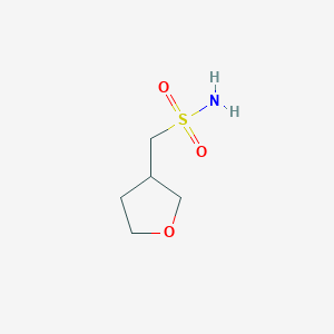 molecular formula C5H11NO3S B1427905 Oxolan-3-ylmethanesulfonamide CAS No. 1247506-09-7