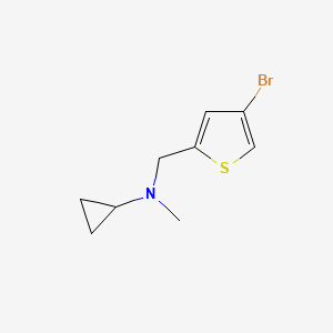 molecular formula C9H12BrNS B1427908 N-[(4-bromothiophen-2-yl)methyl]-N-methylcyclopropanamine CAS No. 1249861-13-9